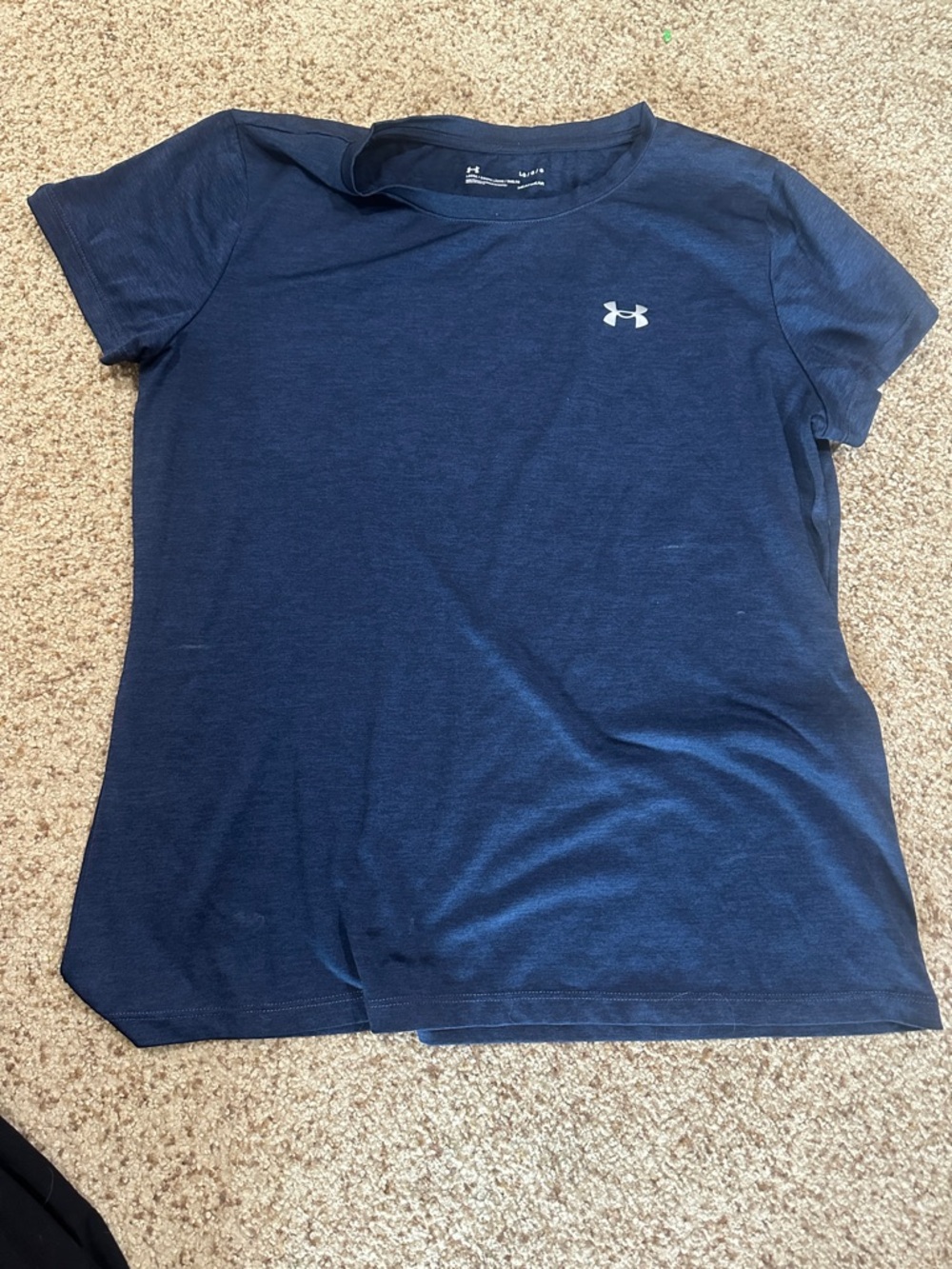 Under Armour Navy Blue Women's Athletic Tee